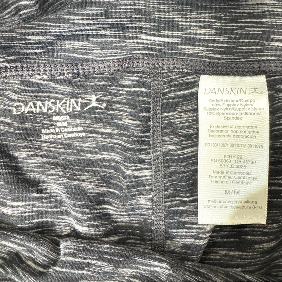 Danskin Leggings Women’s Medium Gray Heathered Athletic Workout Pants - Picture 12 of 12